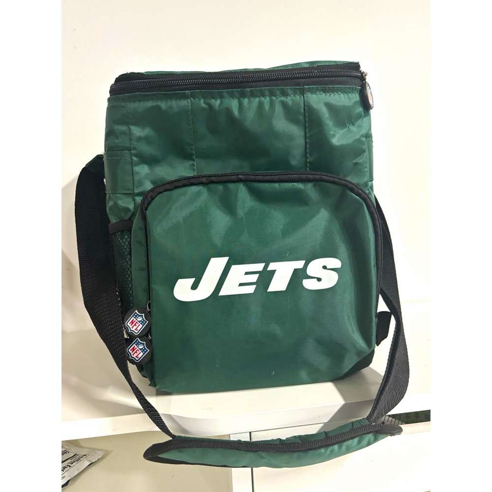 New York Jets NFL Insulated Cooler Bag w/ Shoulder Strap Green Black White